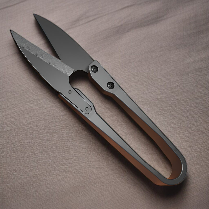 블랙 핸드메이드 바느질 의류 전용 가위 U자 십자수 실타래 도구