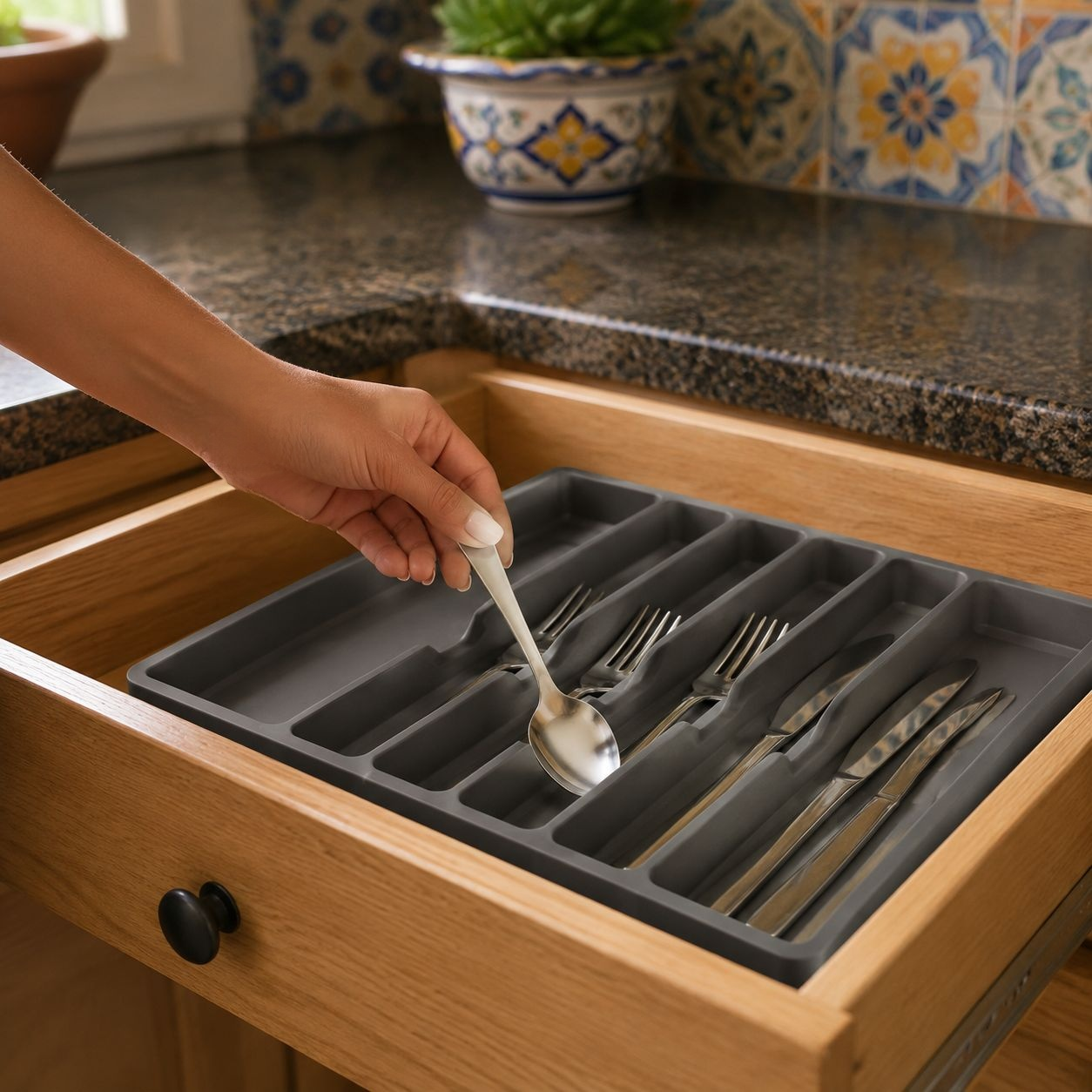 Divisor de compartimentos de silicona para el hogar