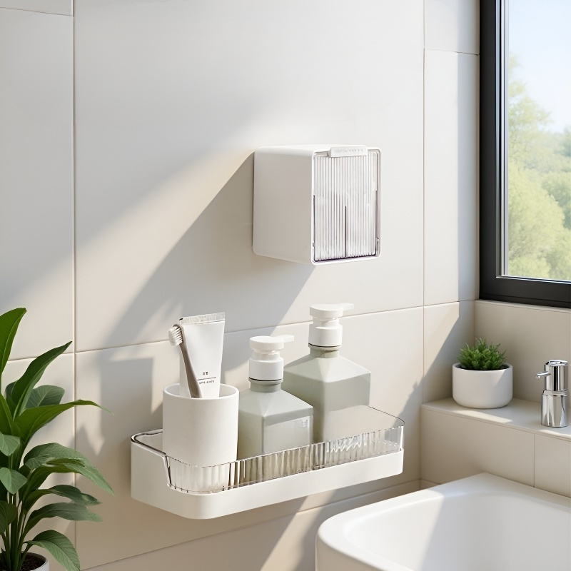 Étagère pour accessoires de salle de bain facile à installer