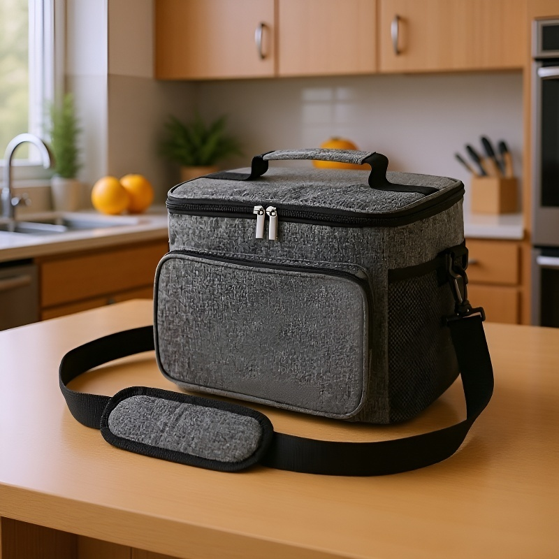 Bolsa de almuerzo térmica Oxford 2 en 1, tipo bolso/bandolera