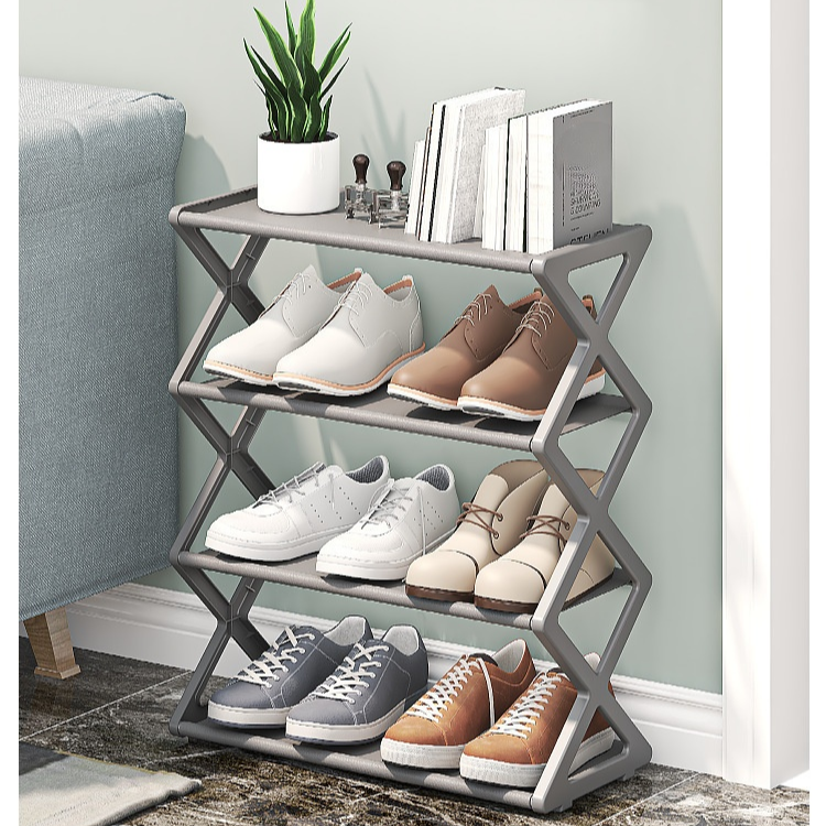 Creative X-Shaped Dustproof Shoe Rack