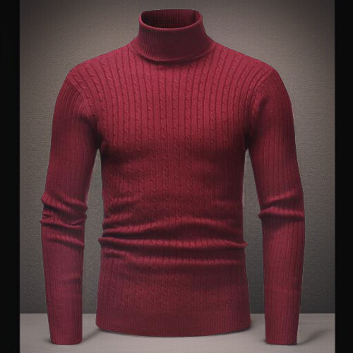 남여공용 목폴라 터틀넥 목티 골지 스웨터 기본티