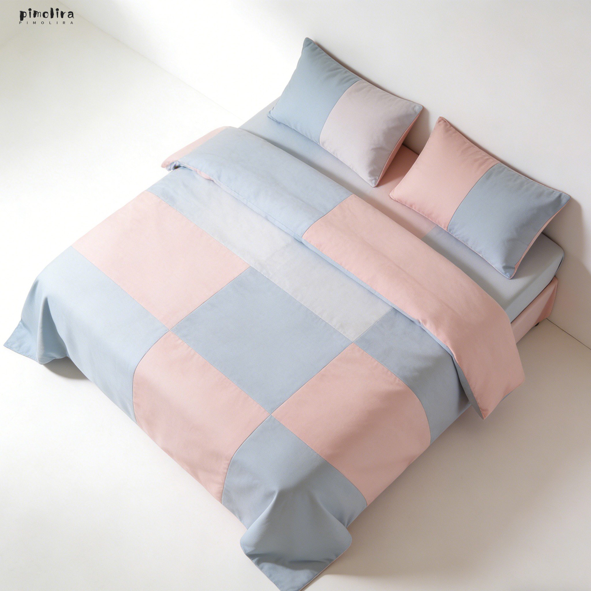 ชุดผ้าปูที่นอนสี่ชิ้น ผ้าฝ้ายแท้ ระบายอากาศสบาย