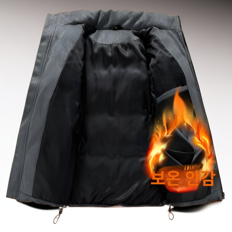 남자 캐주얼 빅사이즈 도톰 패딩 패딩 남자 빵옷 사슴털에 두꺼운 솜저고리