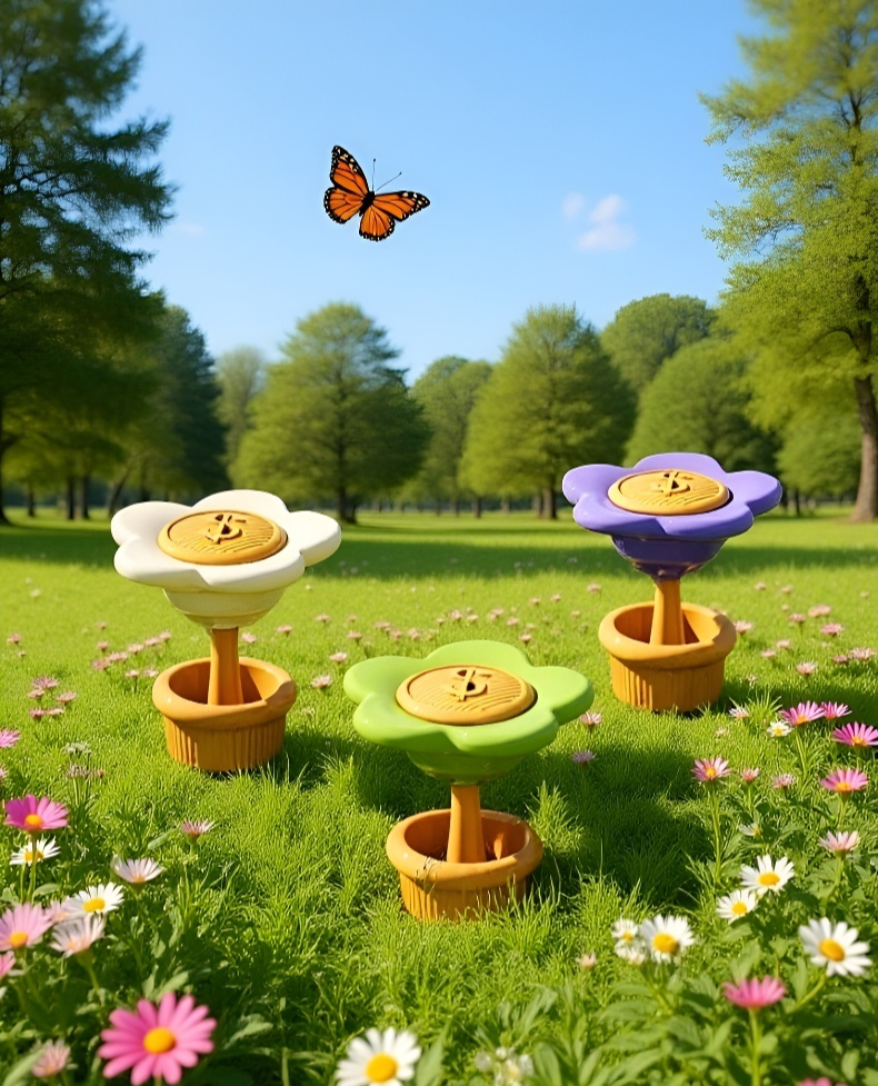 위생적인 변기 버튼 누름기 사용 모습