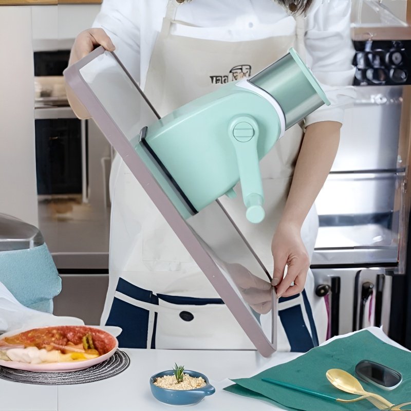 ストーム野菜カッティングツールキッチンポテトシュレッダー家庭用おろし金多機能ドラムスライサー