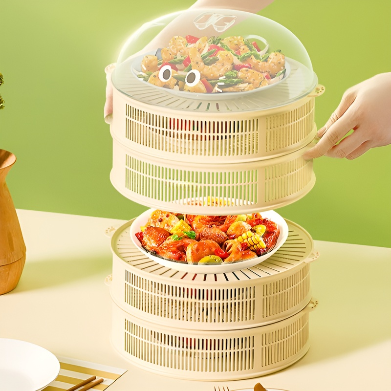 ฝาครอบผักอเนกประสงค์แบบวางซ้อนได้สำหรับแมว