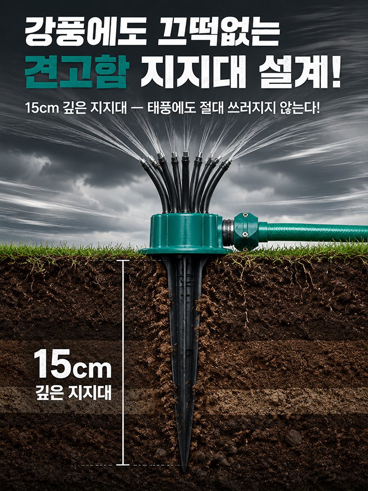 360도 다기능 멀티헤드 스프링클러