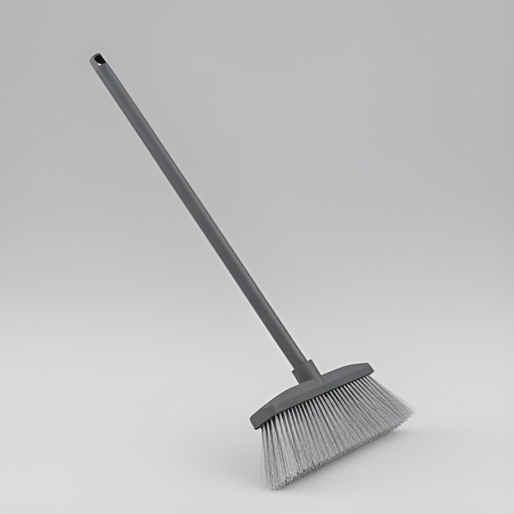 회색 간단한 가정용 빗자루 2팩 제품 사진