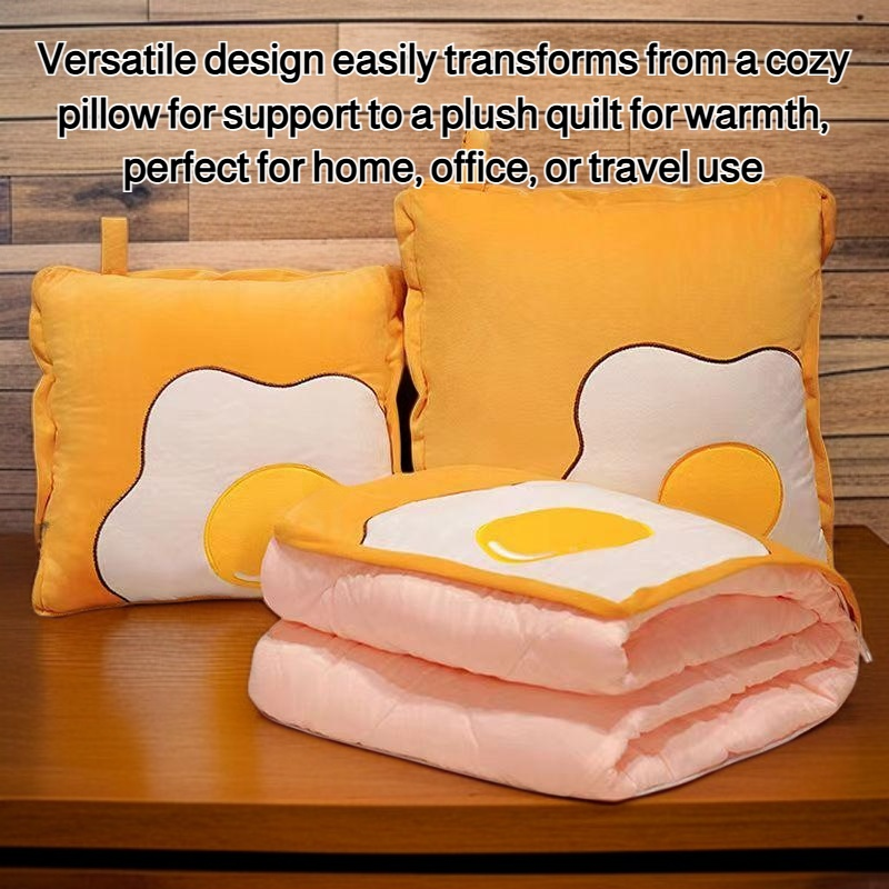 Dual-purpose pillow quilt