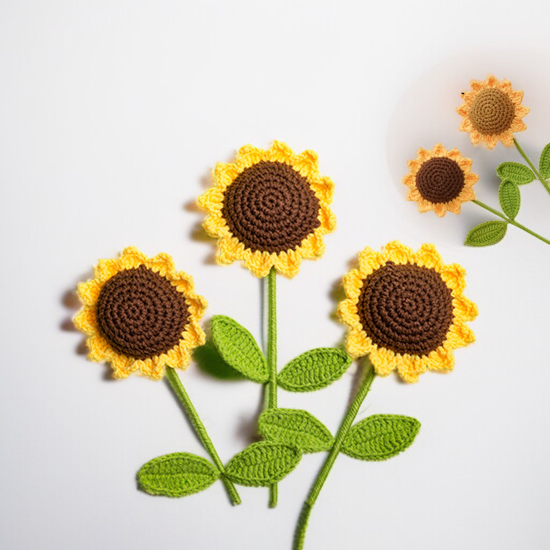 毛線針織太陽花