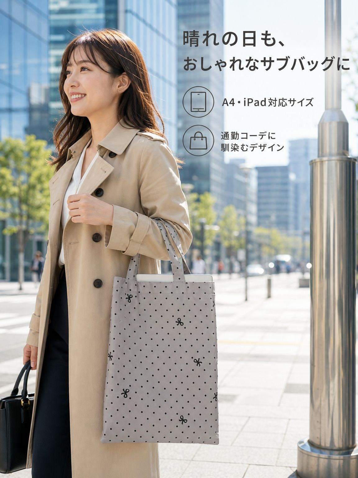 旅行にも便利な携帯用ドット傘