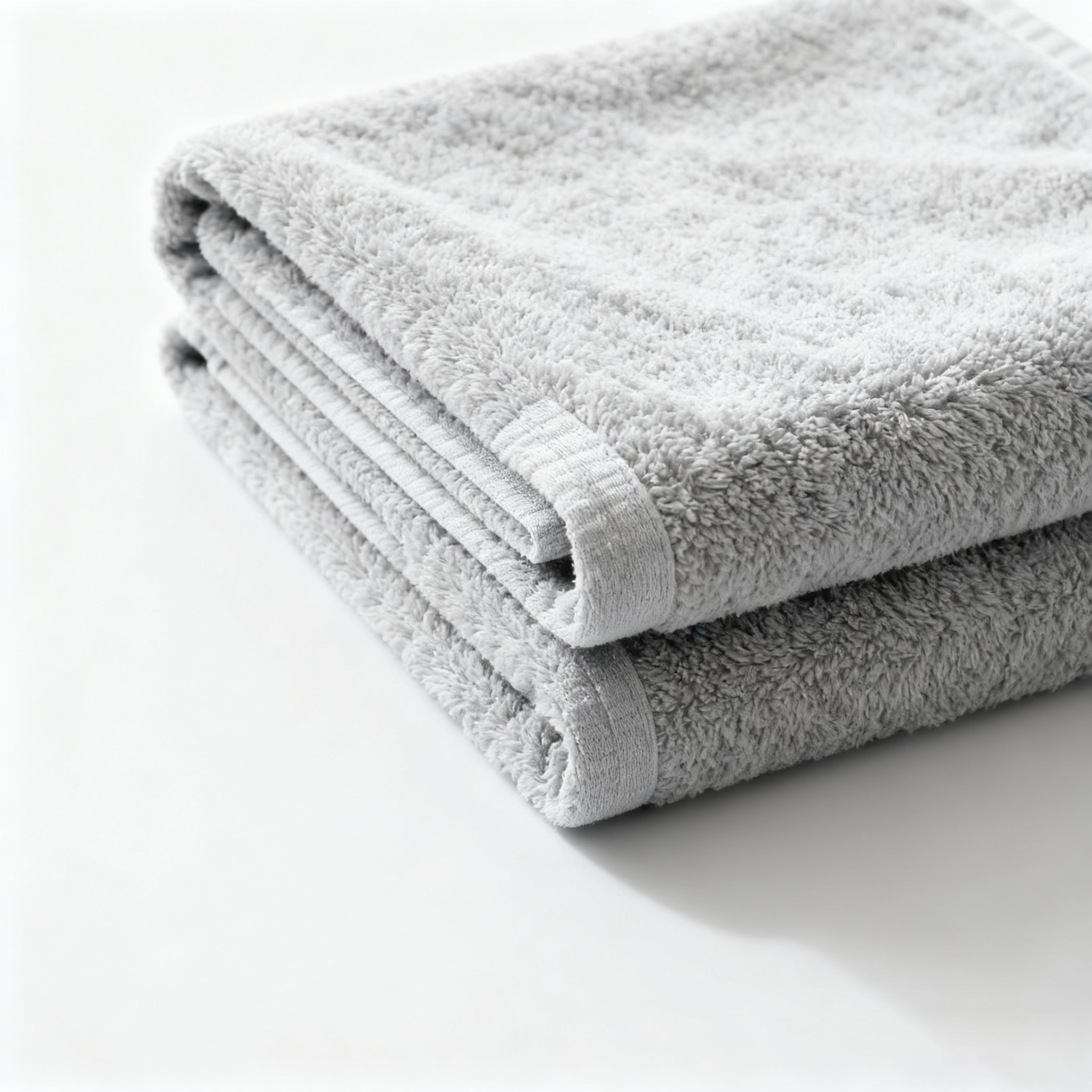 피부에 자극 없는 회색 타월