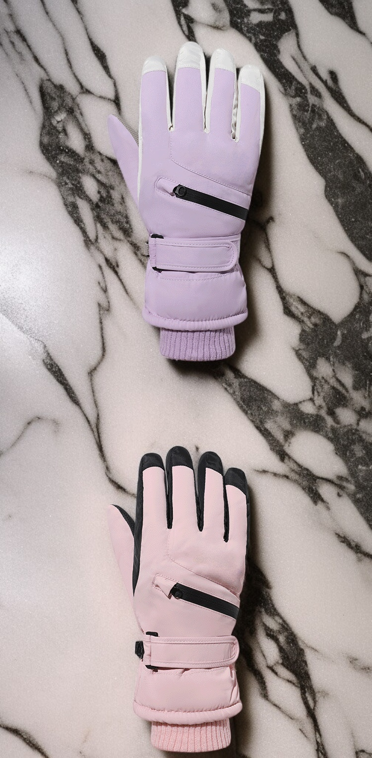 保暖加厚滑雪手套內裡展示
