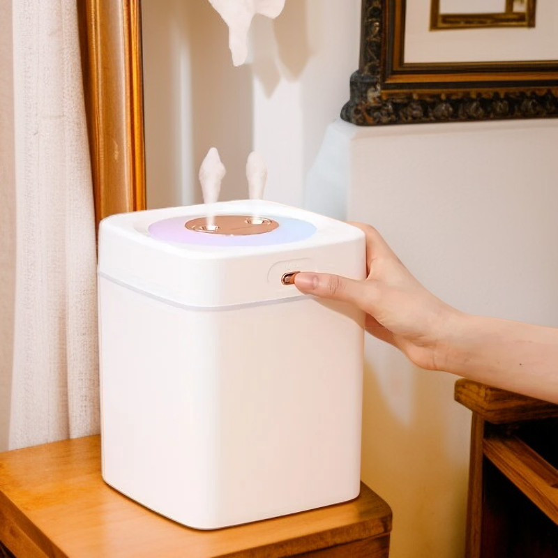 침실/사무실 겸용 3000ml 대용량 저소음 가습기, 더블 스프레이, 6개 필터 포함, 에센셜 오일 사용 가능