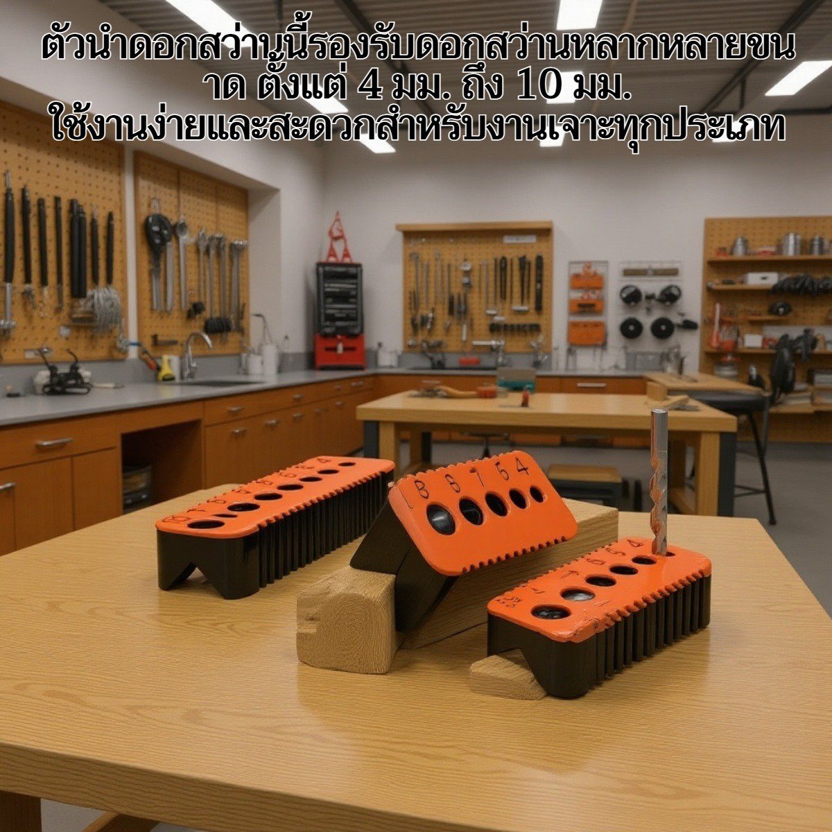 ตัวนำดอกสว่านเหมาะสำหรับดอกสว่านขนาด 4 มม. ถึง 10 มม.