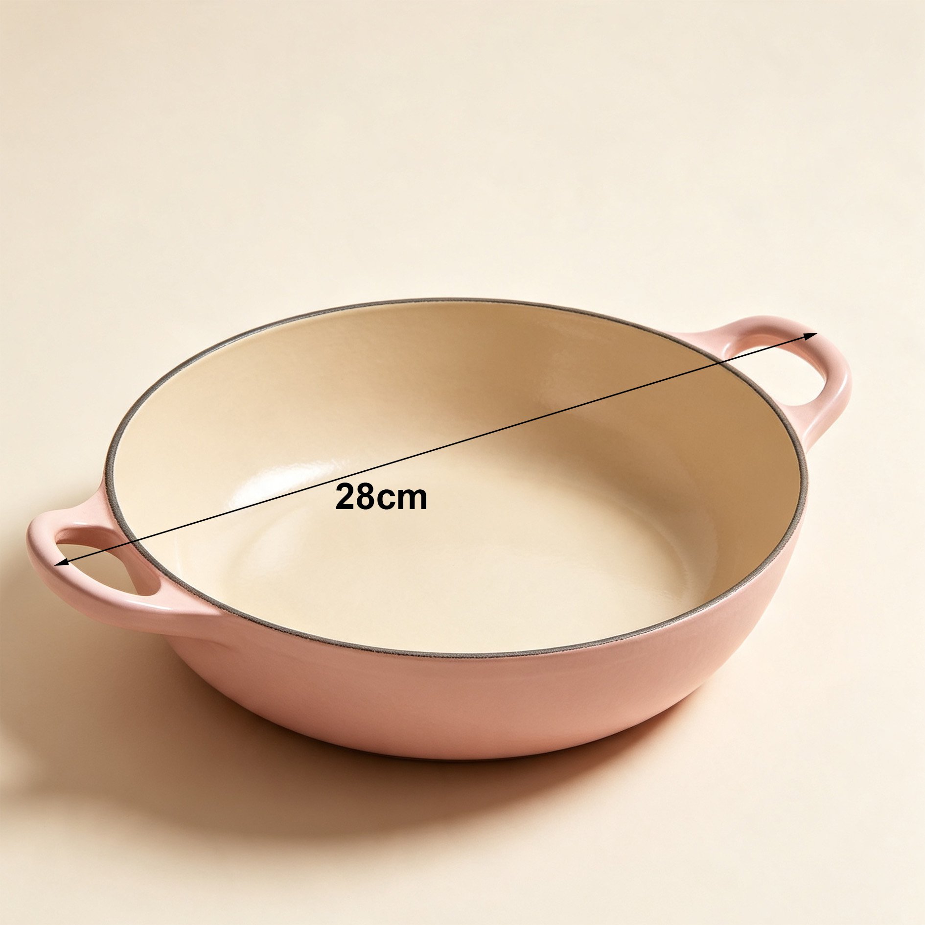 Durable double-handled saucepan in modern kitchen