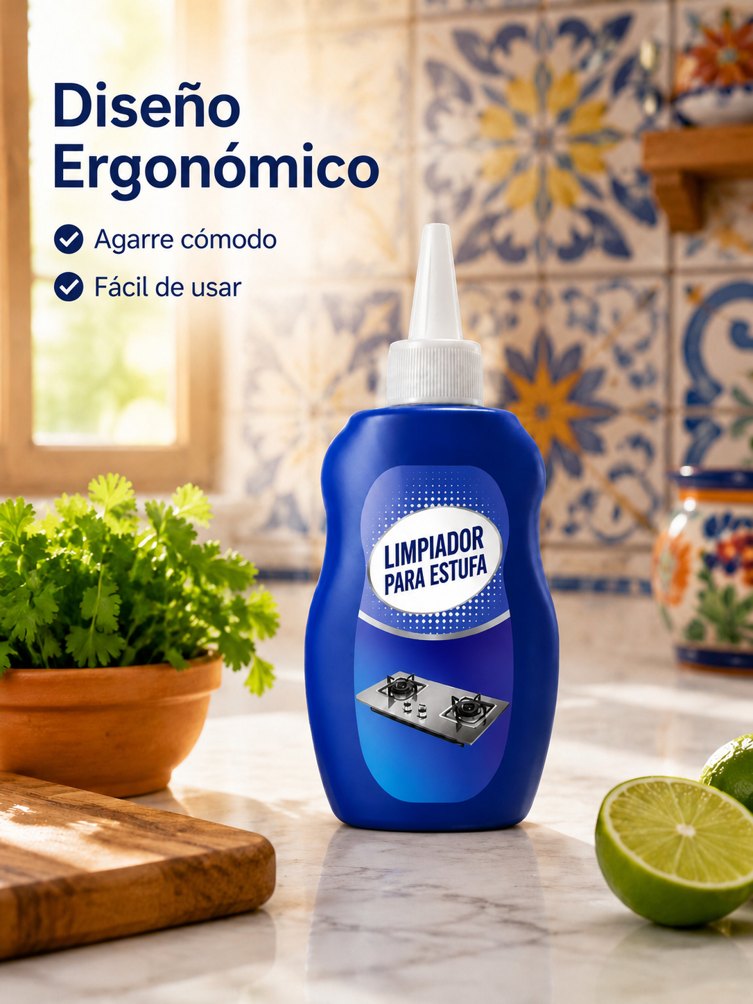 Limpiador antióxido para parrillas de gas