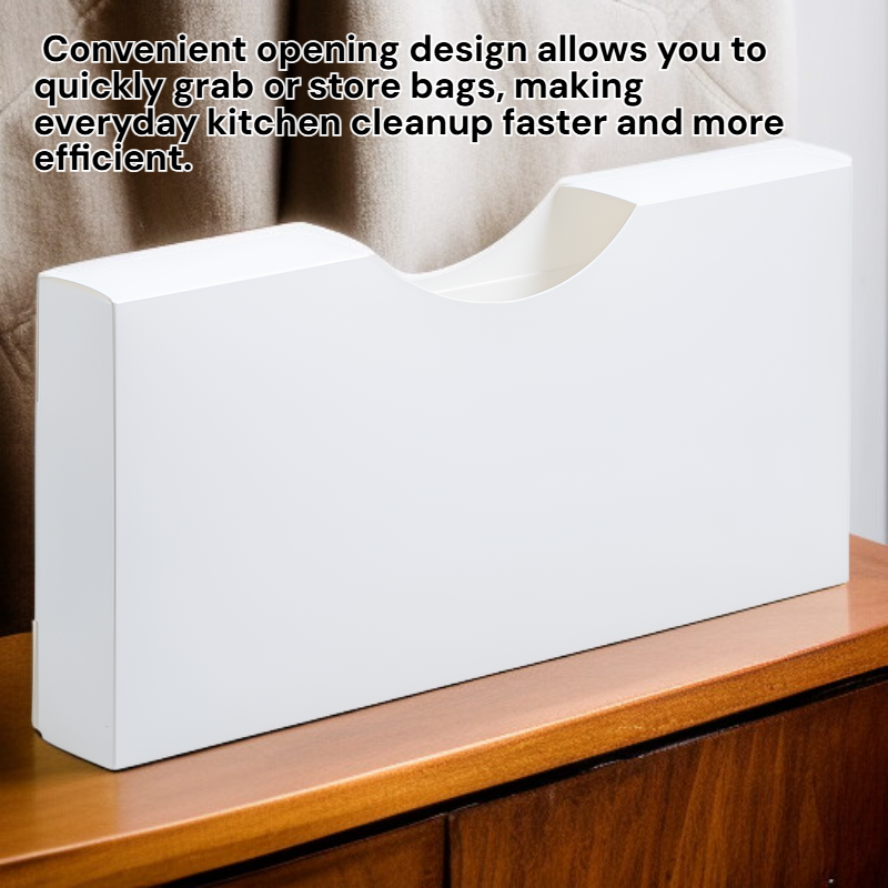 Household Wall-Mounted Trash Bag Holder, Convenient Bag Collector Organizer