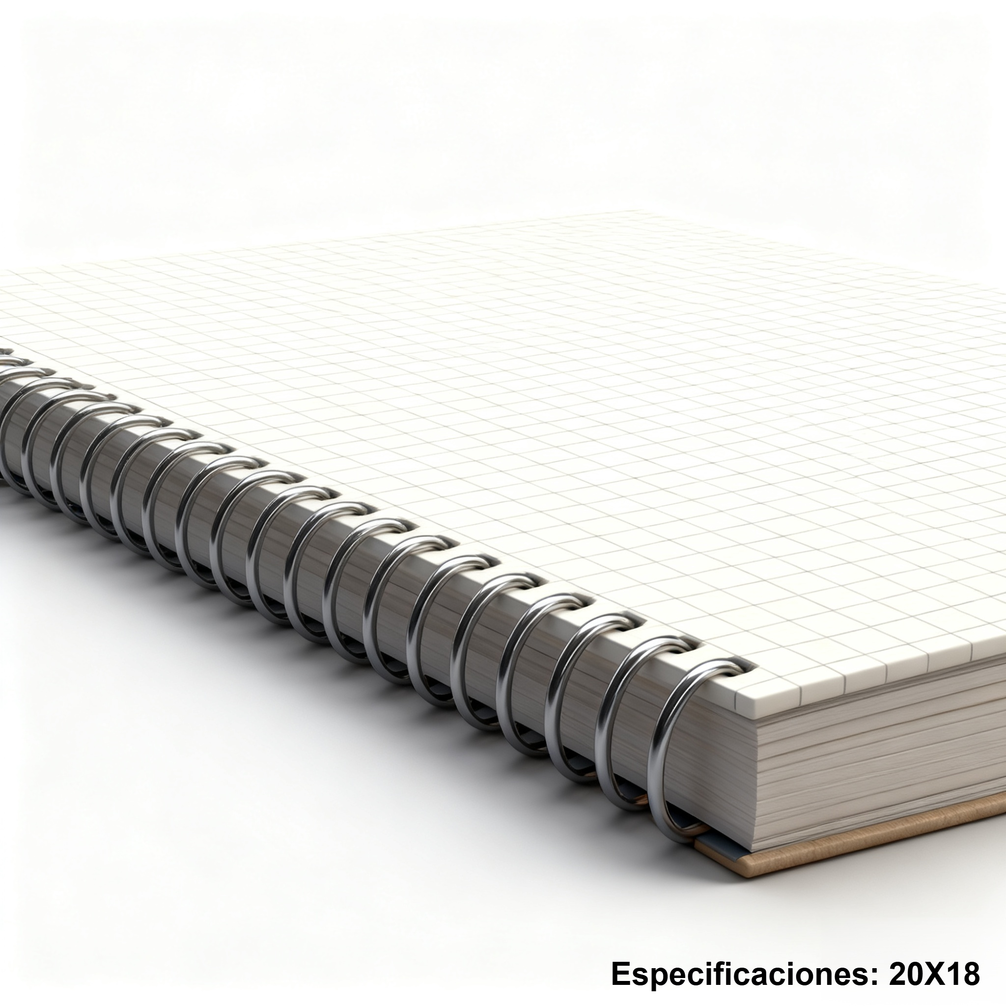 Tapa resistente del cuaderno extraíble tipo cuadrícula