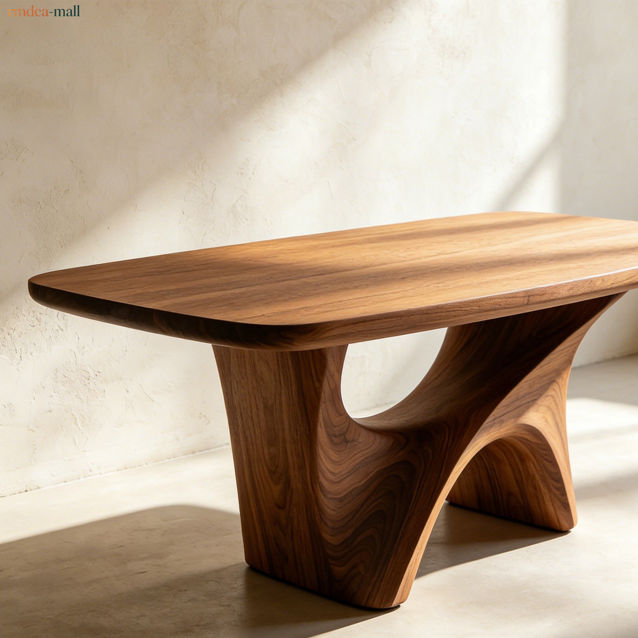 Sturdy solid wood table for family meals