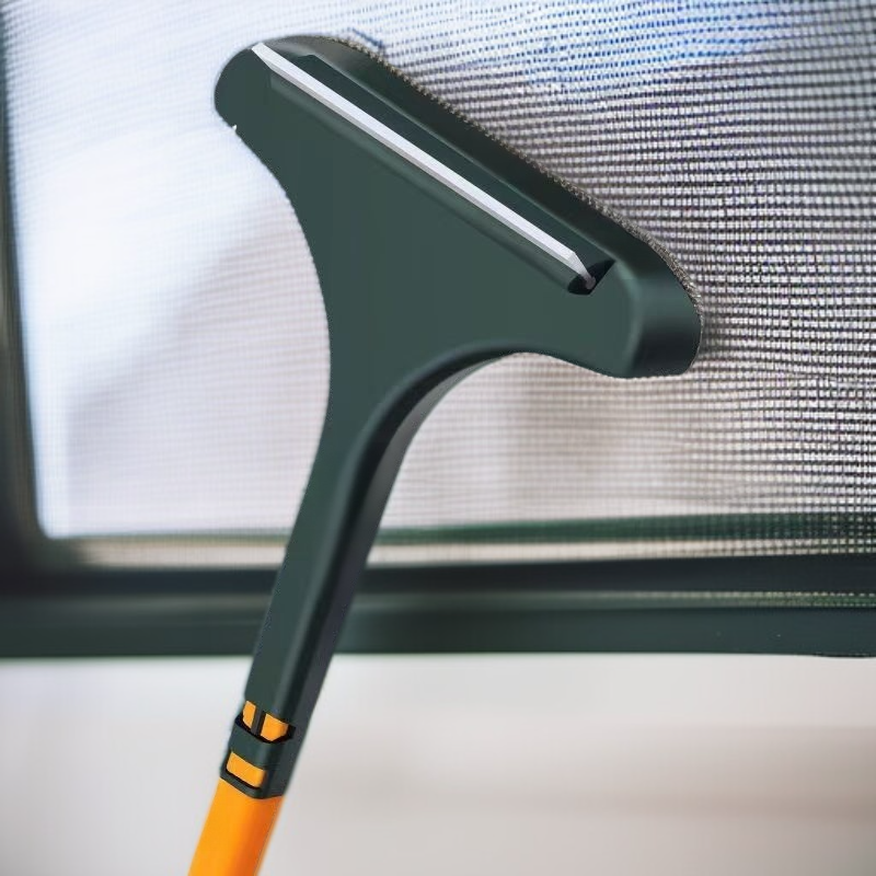 家庭用両面ブラシ 窓拭き 取り外しなし 両面掻き出し 掃除用具 スクリーンブラシ 高層ガラスクリーニングブラシ