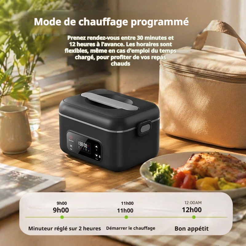 Lunch box électrique portable pour voiture et bureau