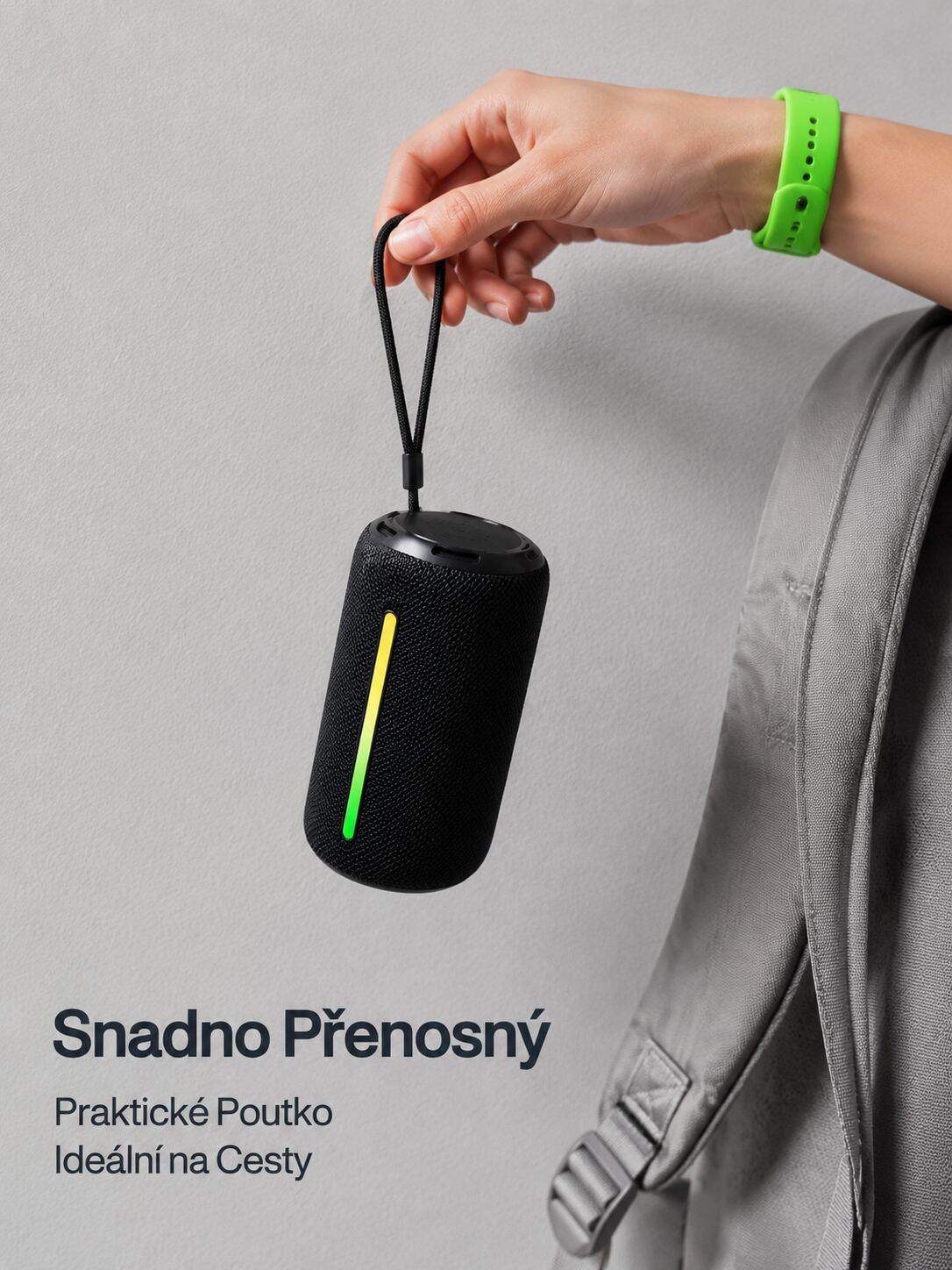 Bezdrátový výkonný přenosný venkovní vodotěsný Bluetooth reproduktor
