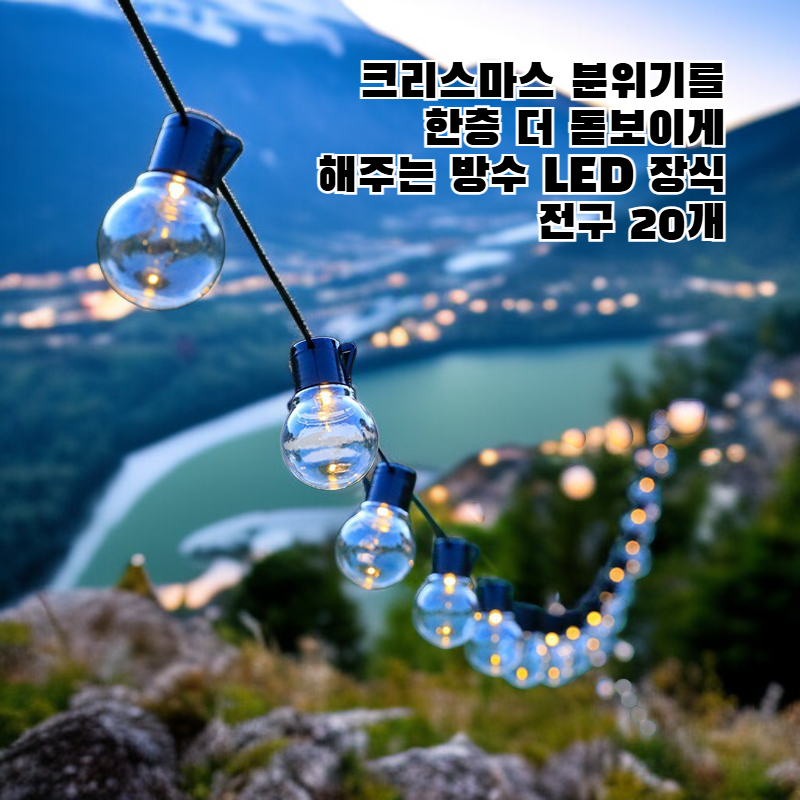 야외용 전구 장식