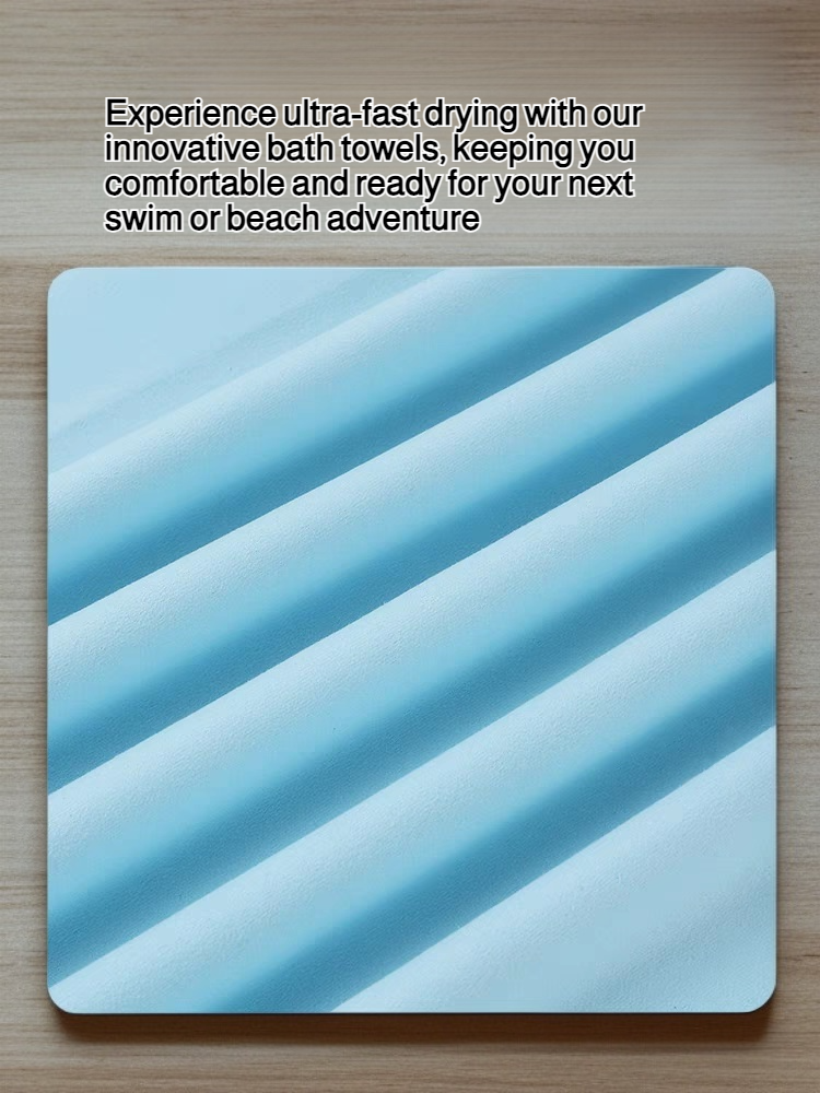 Quick-drying bath towels, lint-free for swimming, new beachwear style for men and women.