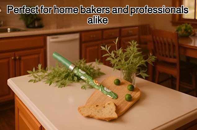 Toast cake knife with ergonomic handle