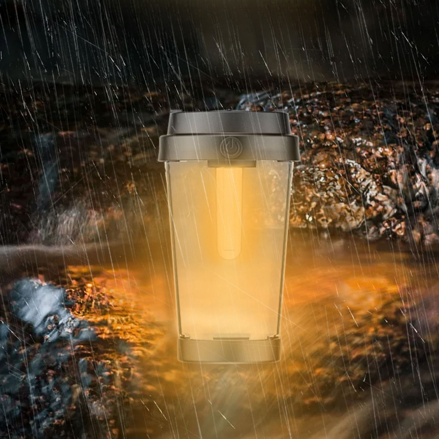 Retro Style LED Camping Lantern, Waterproof Outdoor Night Lamp, Decorative Bedroom Atmosphere Light