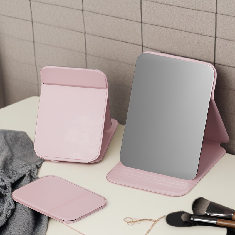 Spiegel, Schminkspiegel, faltbarer Desktop-Tragspiegel, tragbarer HD-Spiegel, Prinzessinnen-Spiegel,