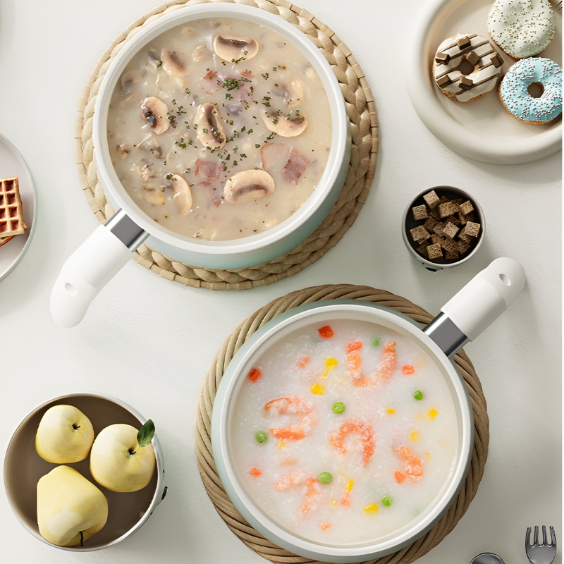 漸變藍無氟陶瓷塗層牛奶鍋