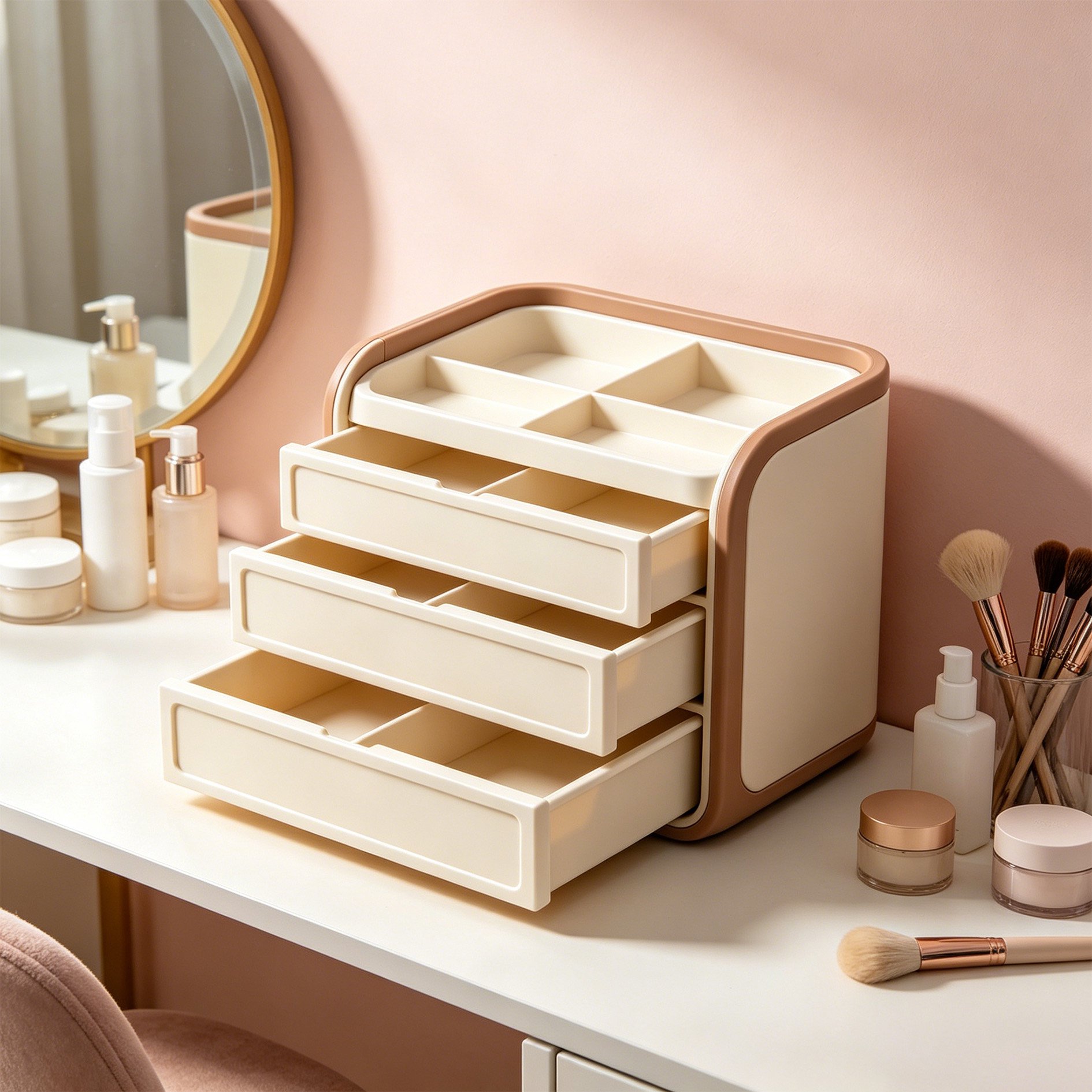 Drawer organizer compartments