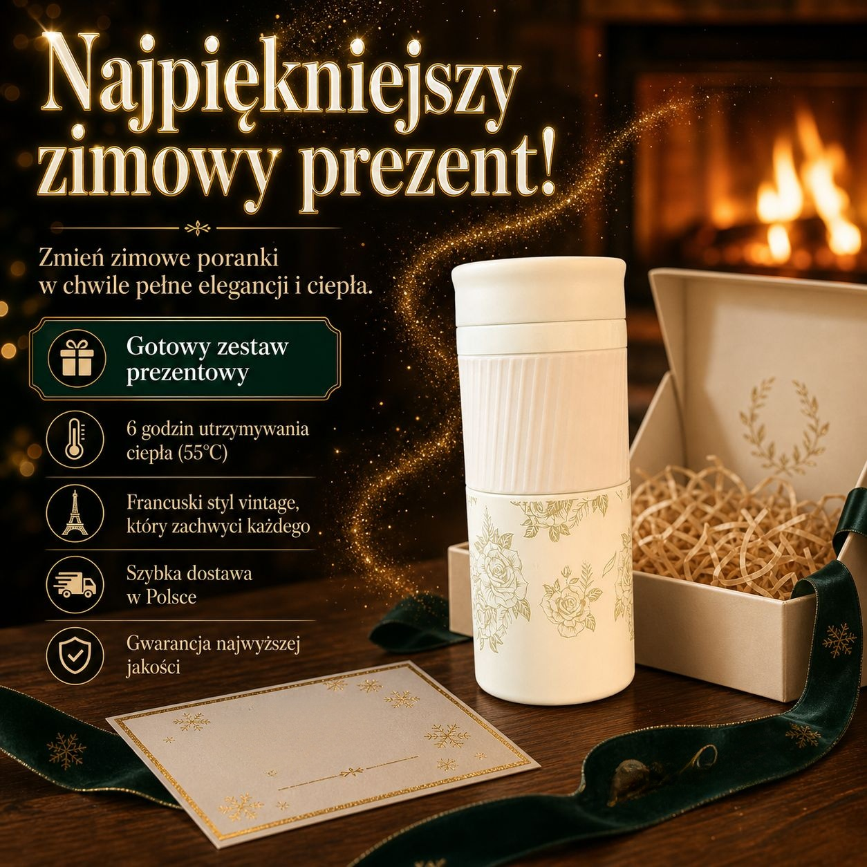 Dziewczęcy kubek termiczny z sitkiem do herbaty – przenośny i stylowy