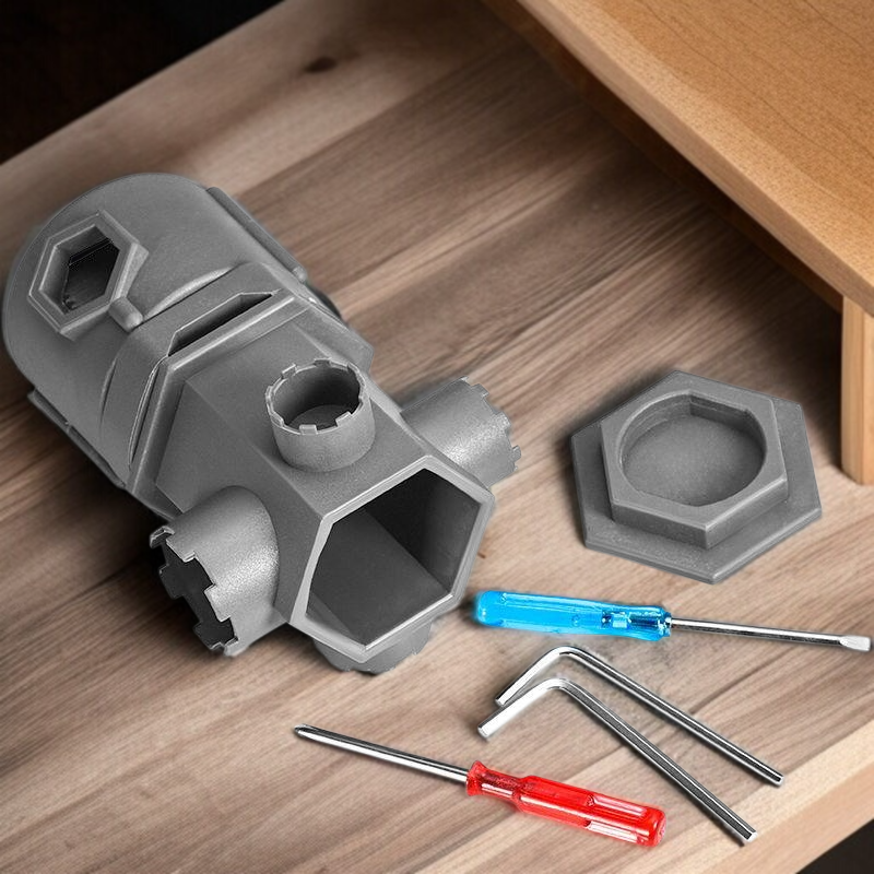 수도꼭지정비전용멀티렌치면대야수도꼭지설치탈착공구화장실노즐정비공구