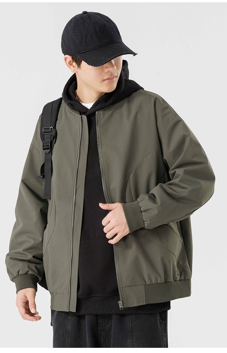 삼방 플라이트 재킷 포켓 디테일