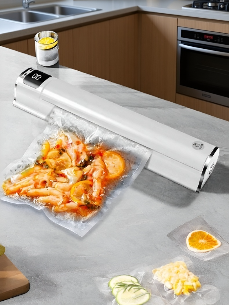 Sellado seguro y rápido de alimentos con máquina automática