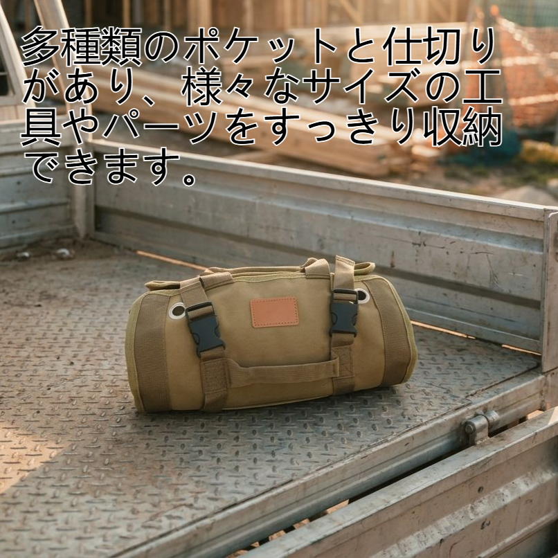 多機能ハンドヘルドロール式ツール収納バッグの外観