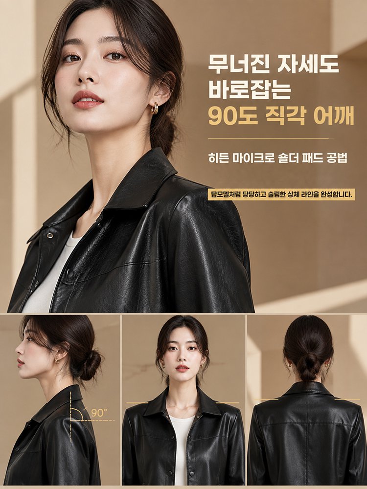 밀라노 하이엔드 소프트 램스킨 양가죽 숏 자켓