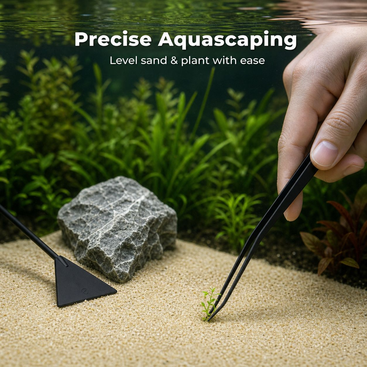 Fish Tank Aquatic Plant Pruning Tools 5-Piece Upgraded Set
