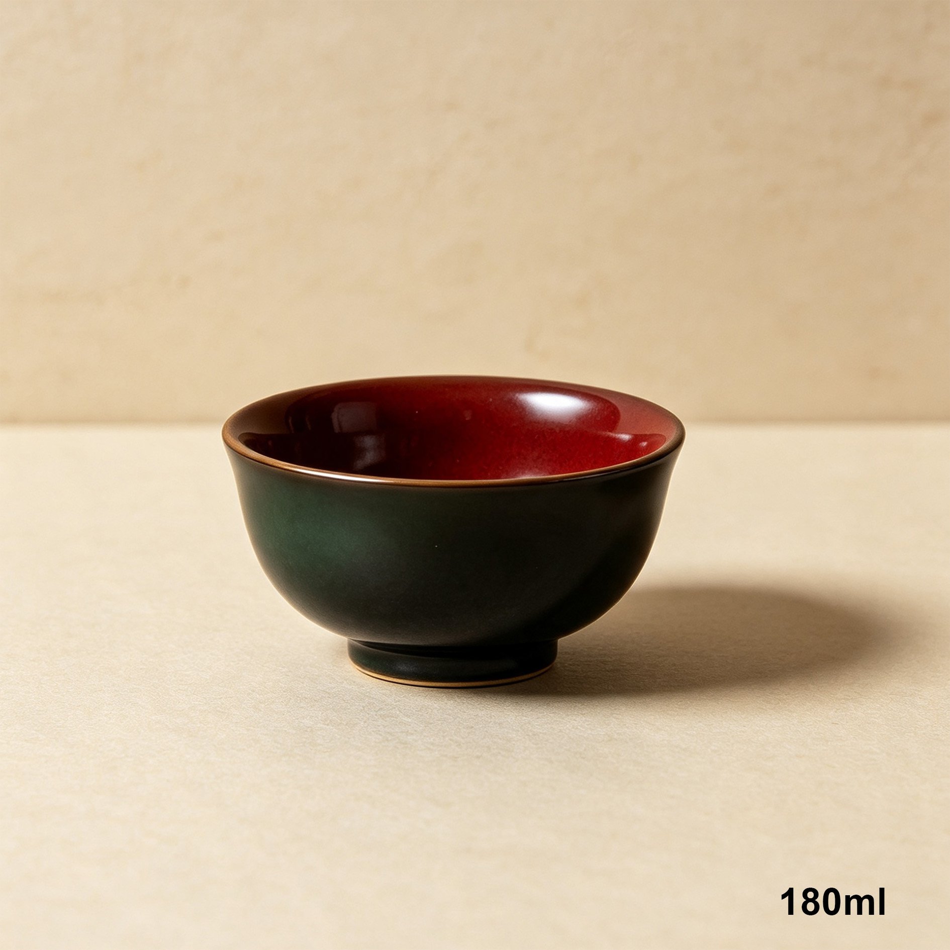 Stacked two-tone ceramic teacups for tea lovers