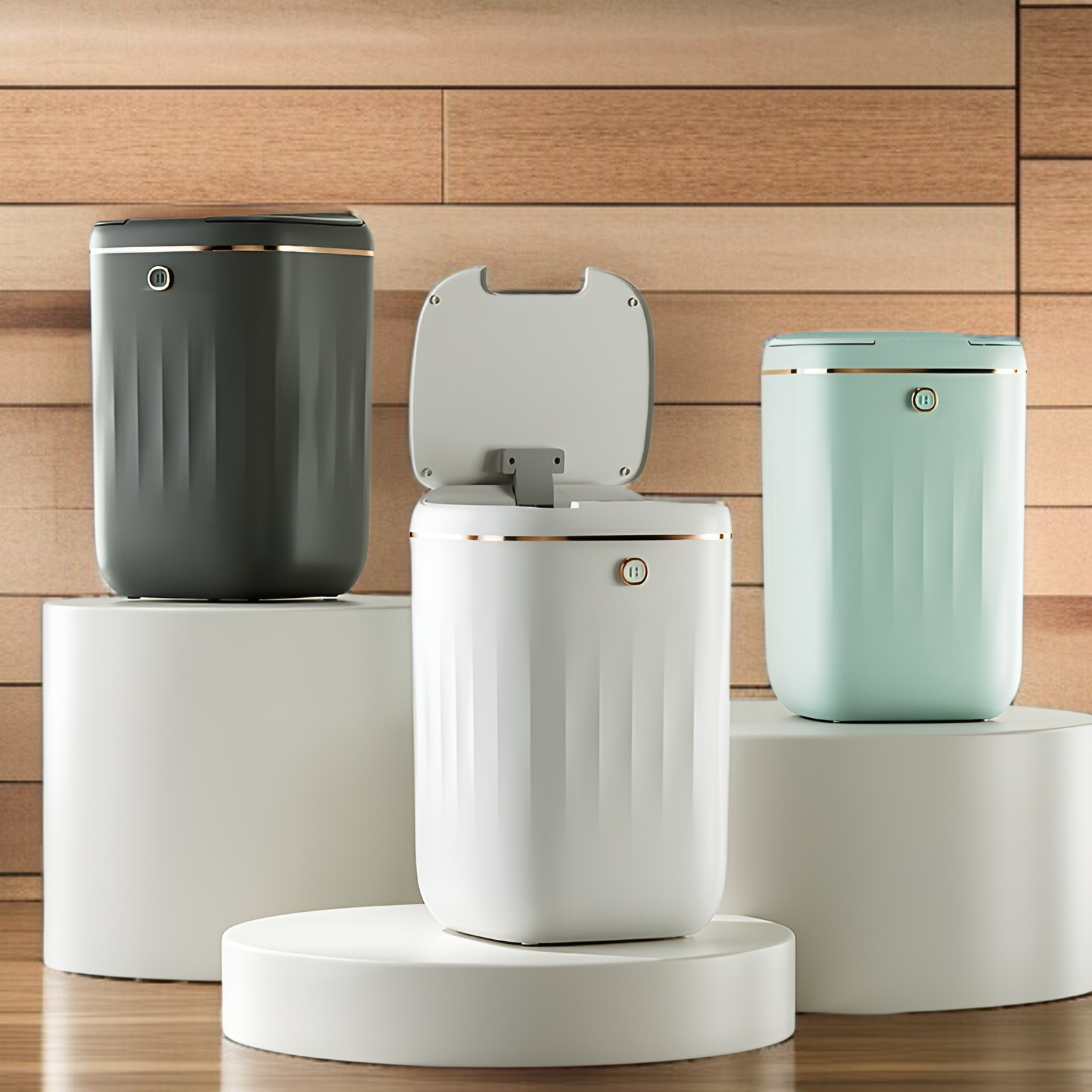 Hochwertiger, leichter Smart-Home-Sensor-Mülleimer, wasserdicht, automatische große Kapazität