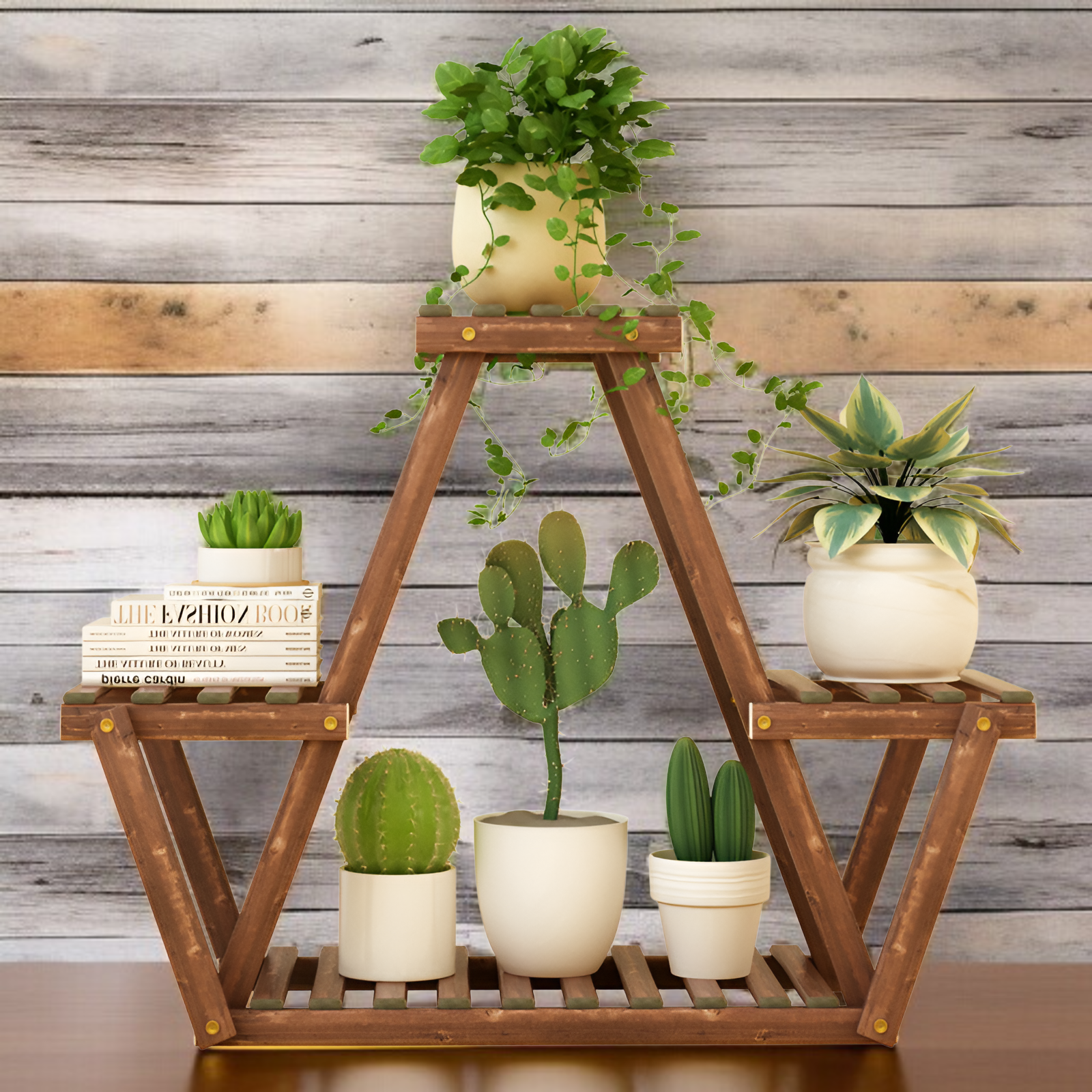 Mehrschichtiges bodenstehendes Blumenregal für den Innenbereich, Balkon, Wohnzimmer