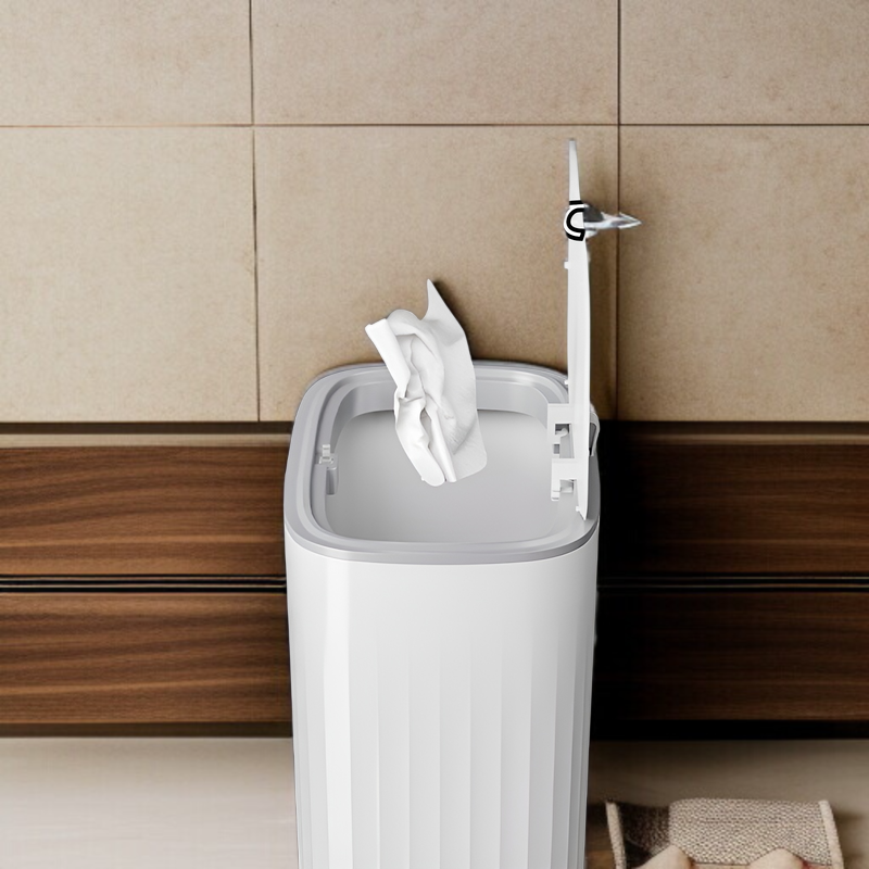 ひび割れたゴミ箱 家庭用高価値ゴミ箱 浴室トイレ 大容量ゴミ箱 カバー付き キッチン リビングルーム ゴミ箱 軽量 高級スタイル ゴミ箱