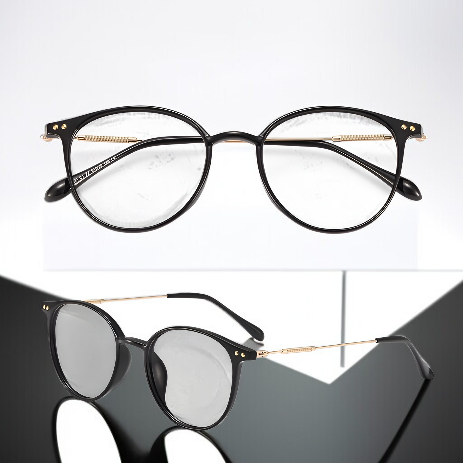 ウルトラライトブラウン メガネ 度なし ブルーライトカット すっぴん 大きいフレーム メガネ レディース ファッションアイテム