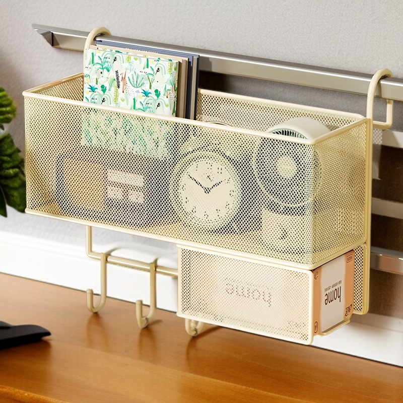 Hängender Korb für die Büroaufbewahrung, Schreibtisch, Arbeitsplatz, Transformation, Organisation, A