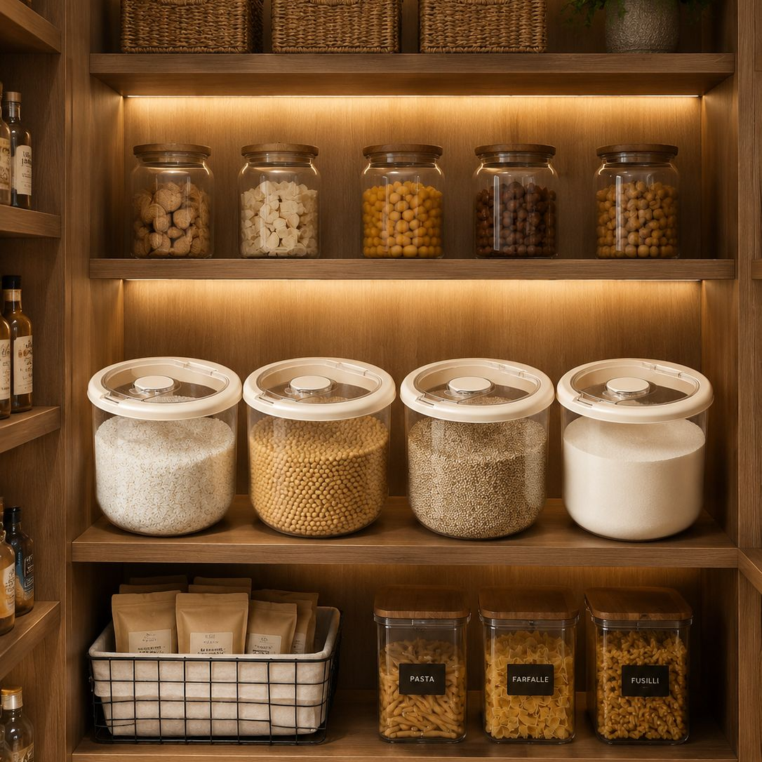 Household food-grade rice container, flour storage tank, insect-proof, moisture-proof, airtight flou