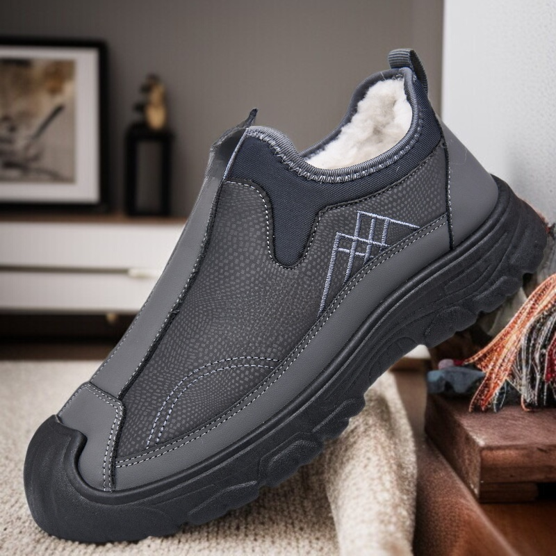 캐주얼 남성 보온부츠 융털 방수 원터치 스노부츠 미끄럼 방지 융털 방수 보온부츠